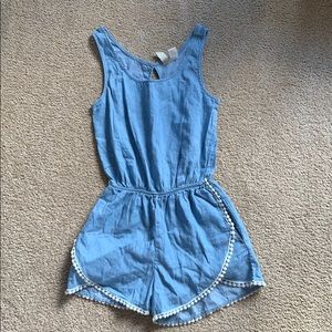 Denim Romper